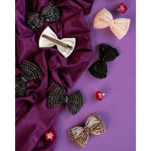 Bejewelled Bow Pins (Handmade Quality)